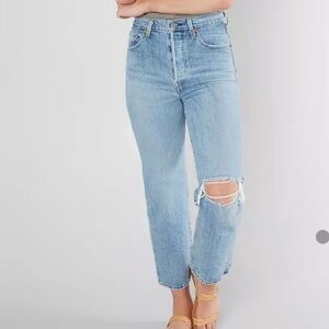 Levi’s Highrise Ribcage Straight Ankle Jeans
